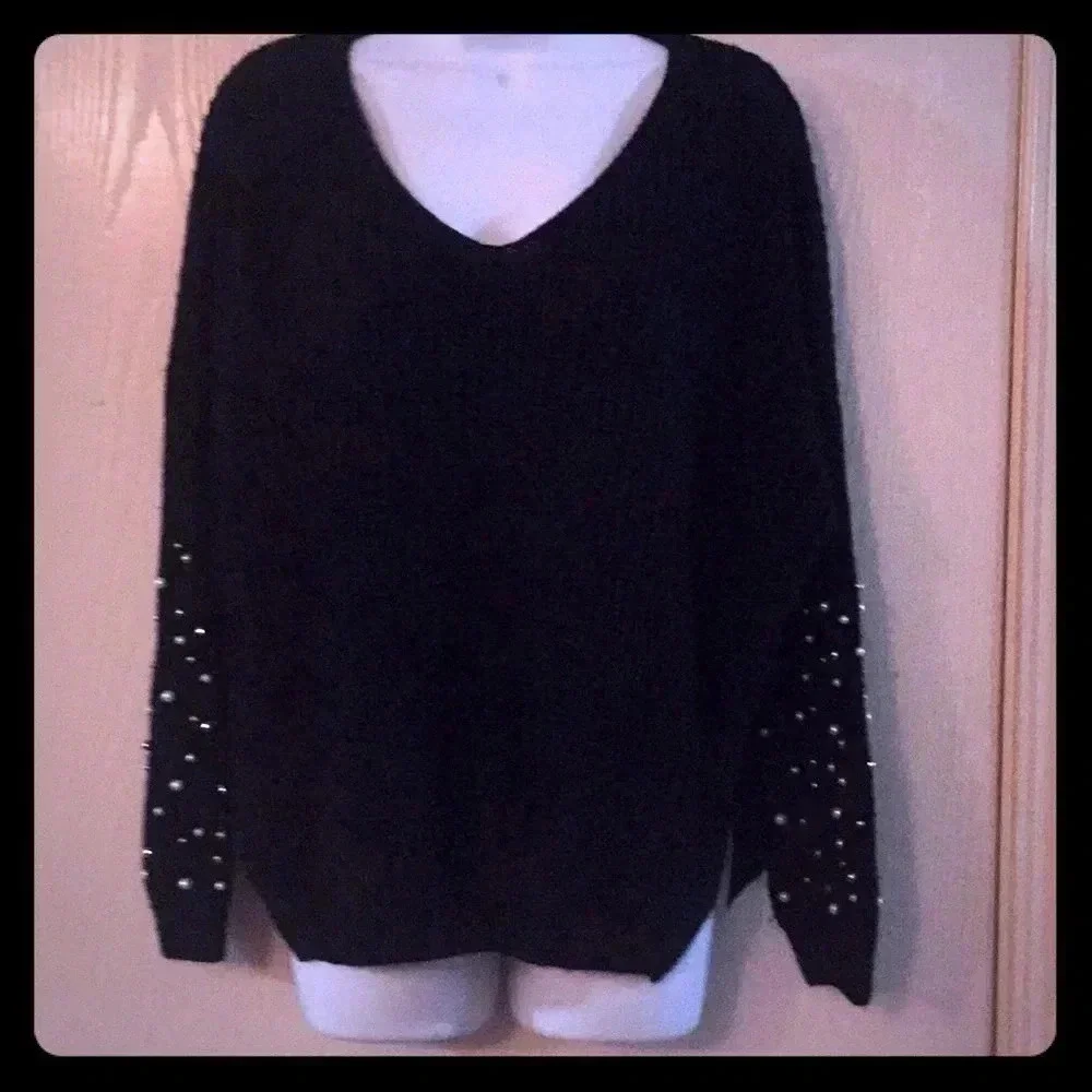 Debut Sweater with sleeve embellishments